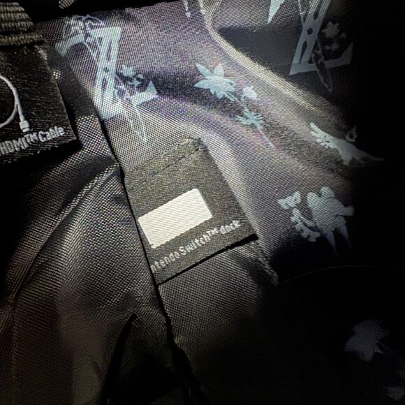 NWOT Nintendo Legend Zelda Backpack BookBag Black White Video Game Switch Tech - Picture 5 of 9